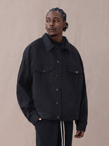 DENIM JACKET BLACK CORE