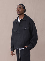 DENIM JACKET BLACK CORE
