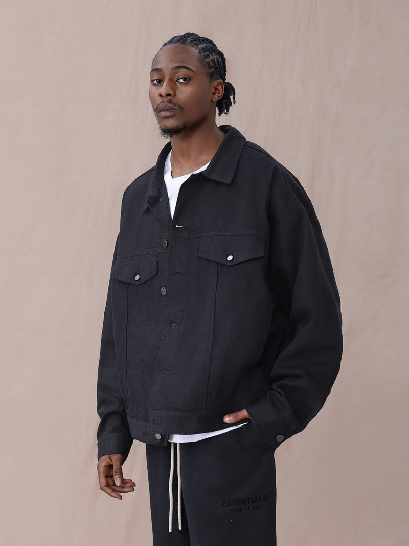 DENIM JACKET BLACK CORE