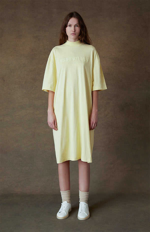 WOMEN TEE DRESS CANARY