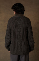 CABLE KNIT OFF BLACK
