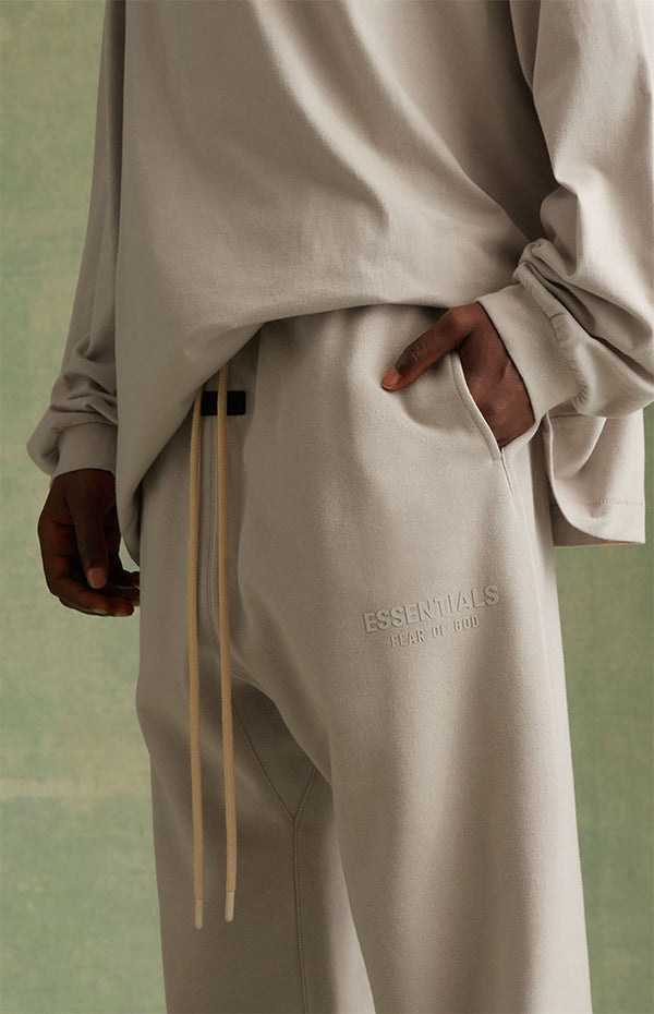 SWEATPANTS SILVER CLOUD