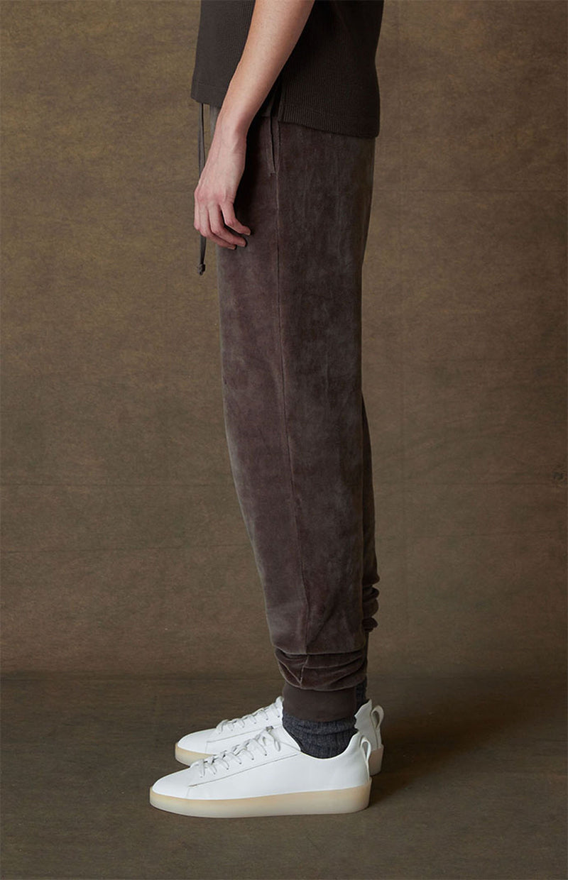 Velour Sweatpants Off Black