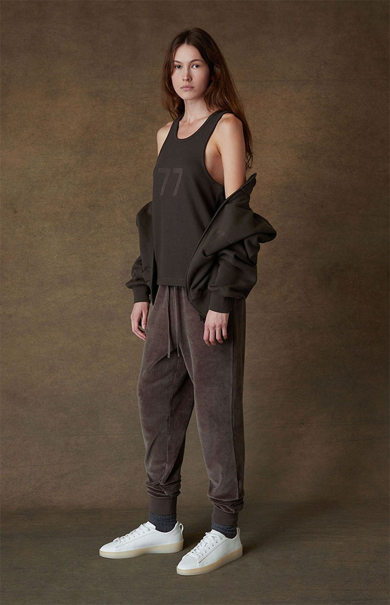 Velour Sweatpants Off Black