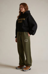 FLEECE ESSENTIAL SWEATPANT - MILITARY