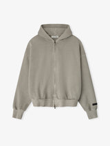 CLASSIC FULL ZIP HOODIE - SMOKE GREY