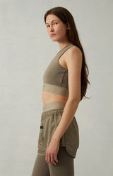 WOMEN RUNNING SHORT TAUPE