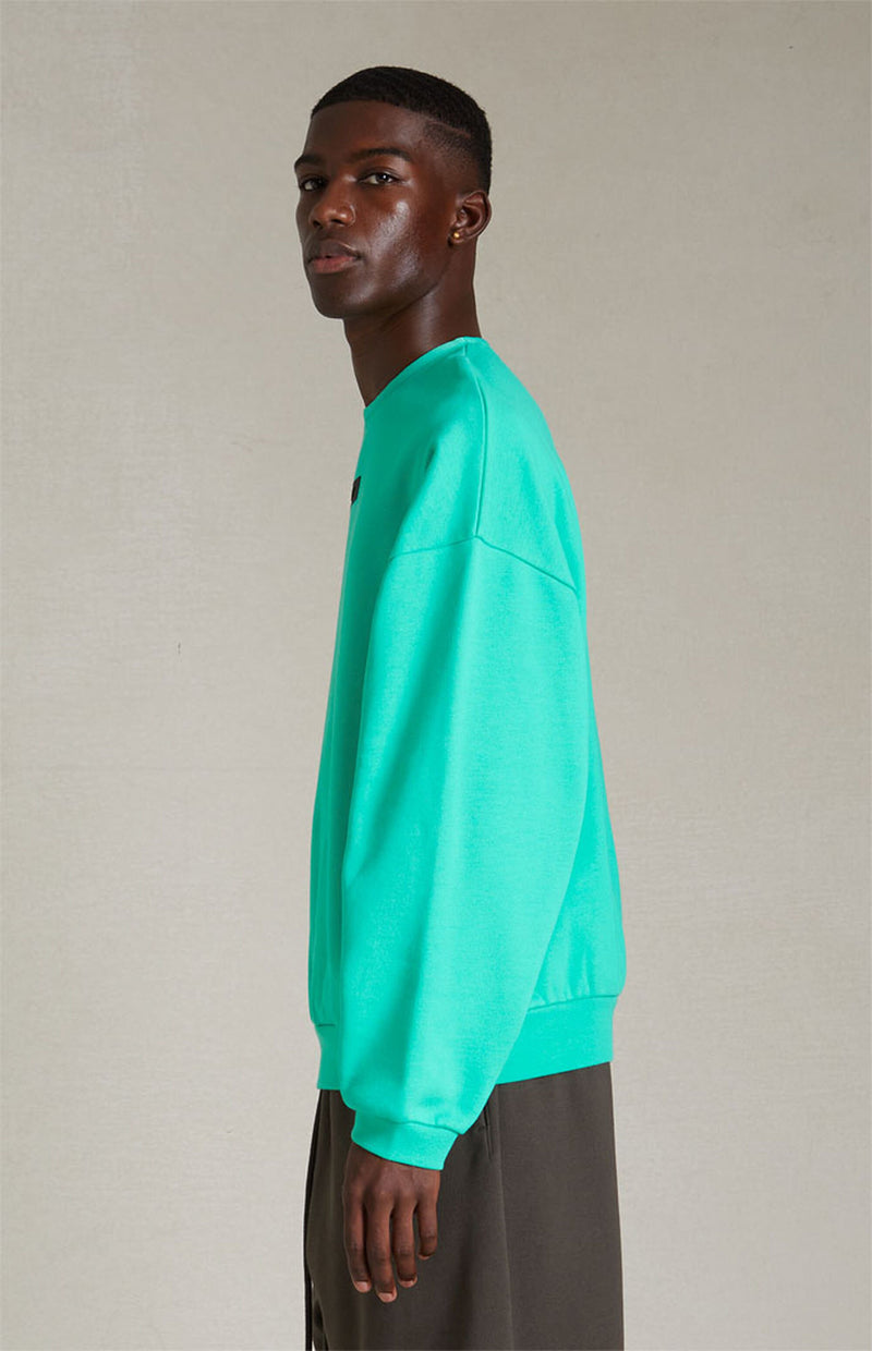 CREWNECK SWEATER-MINT LEAF