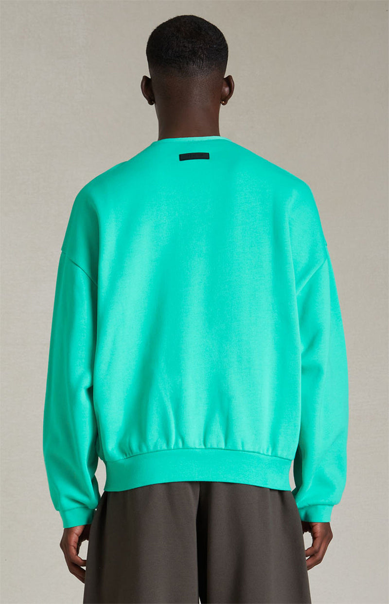 CREWNECK SWEATER-MINT LEAF