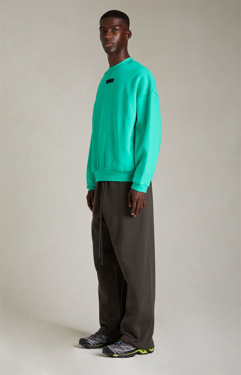 CREWNECK SWEATER-MINT LEAF