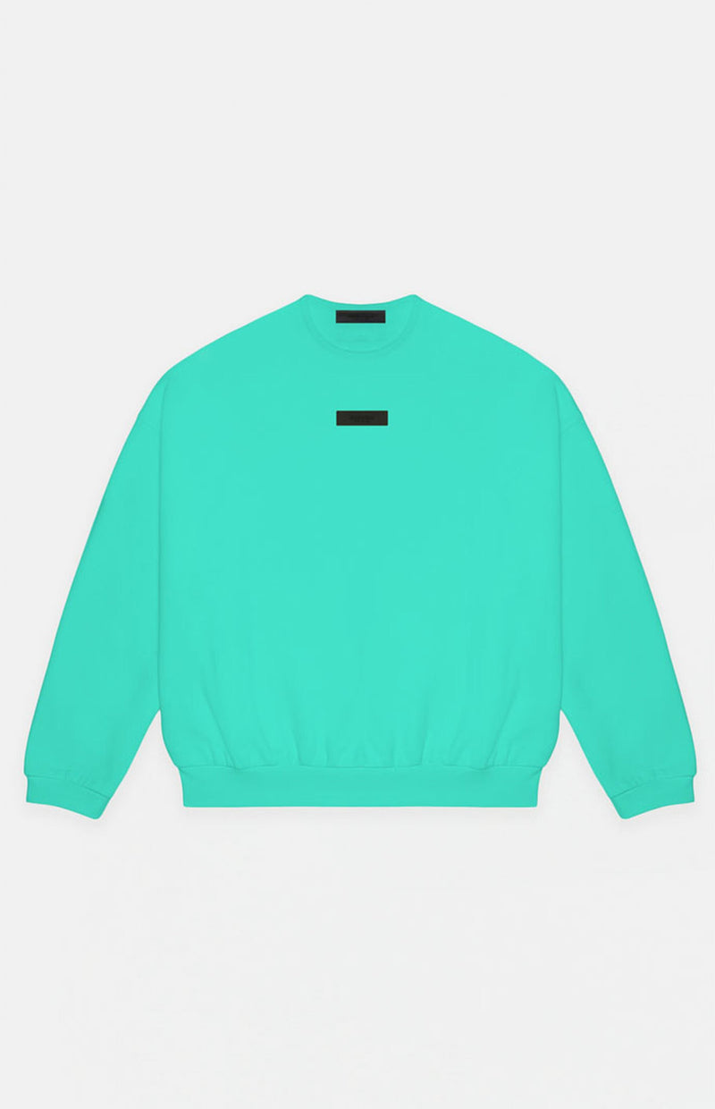 CREWNECK SWEATER-MINT LEAF