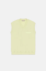V NECK VEST CANARY