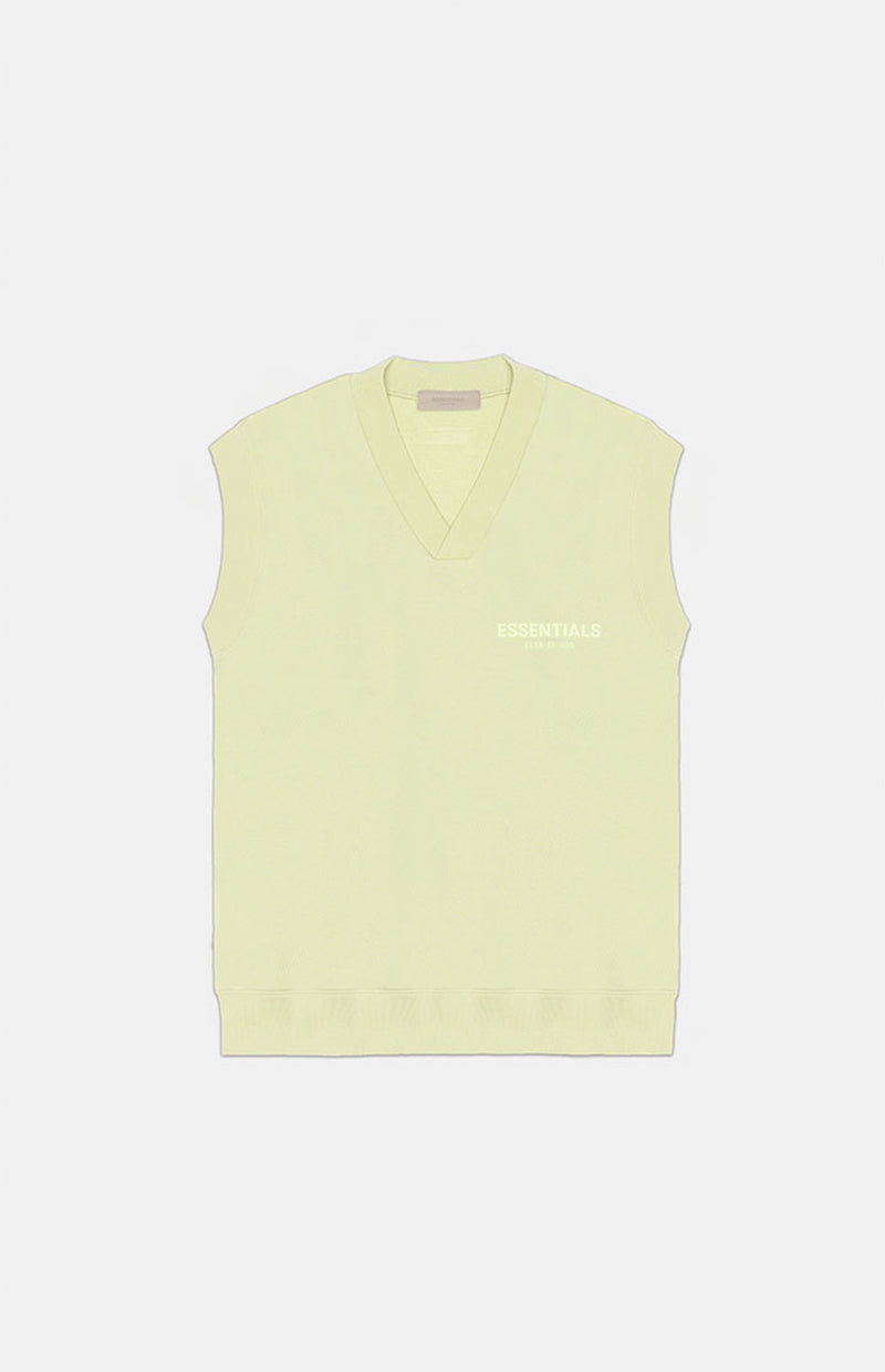 V NECK VEST CANARY