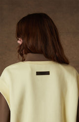 V NECK VEST CANARY