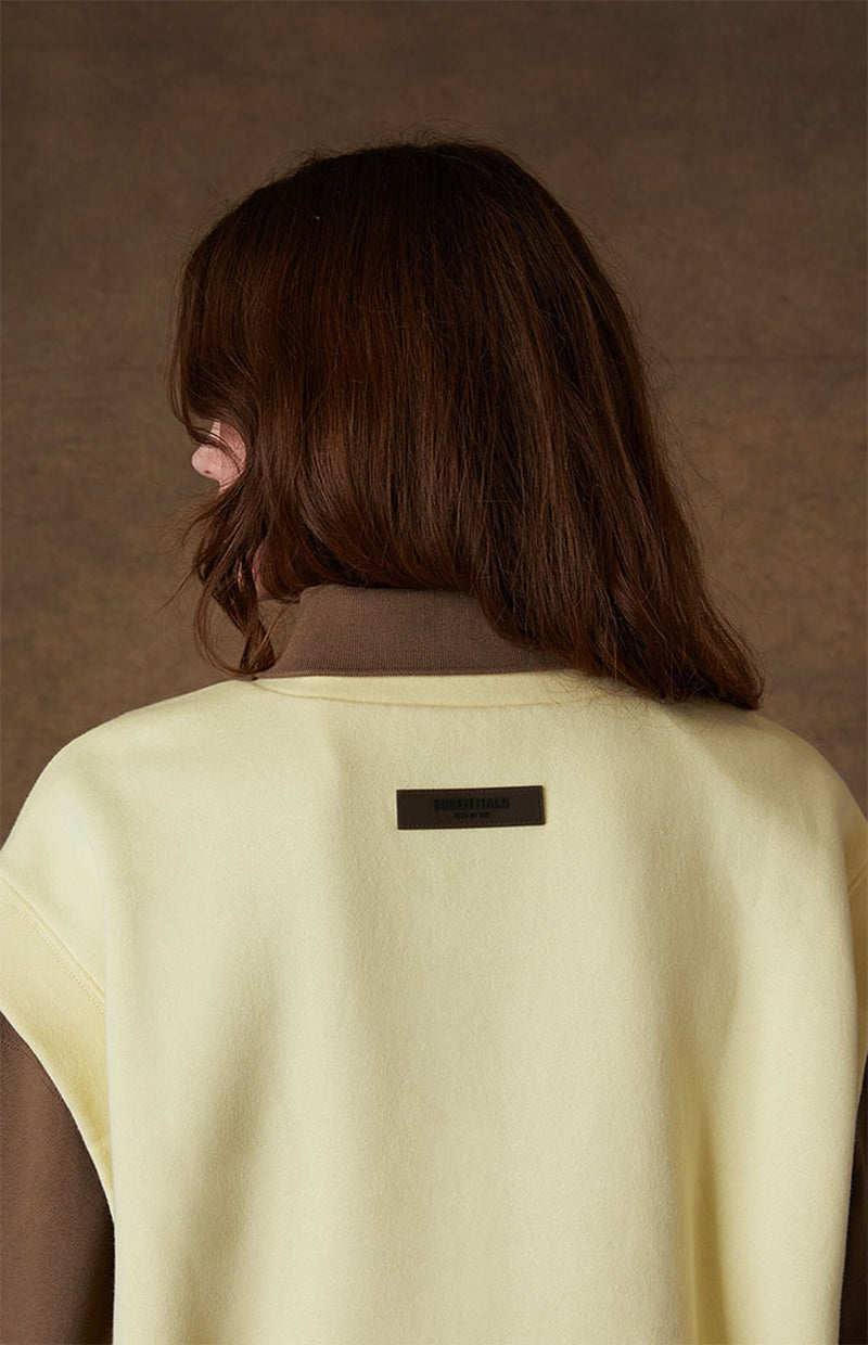 V NECK VEST CANARY