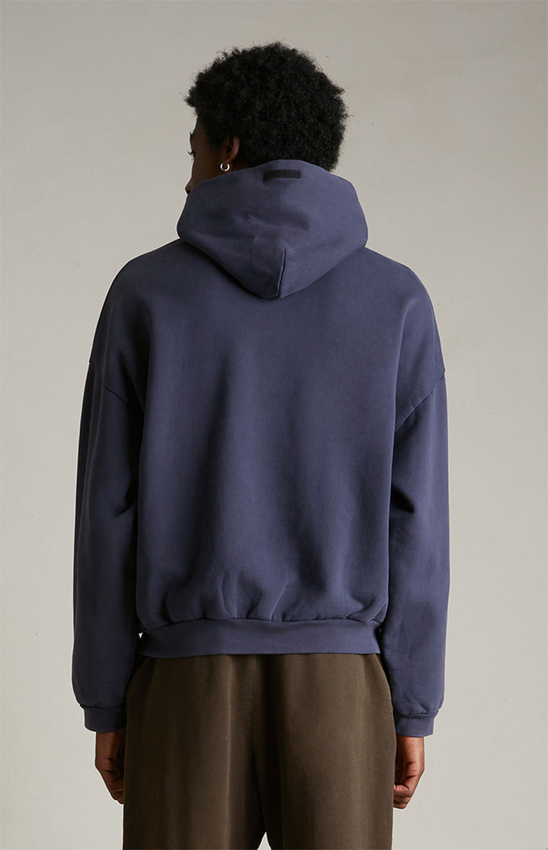 HEAVY FLEECE HOODIE MARINE