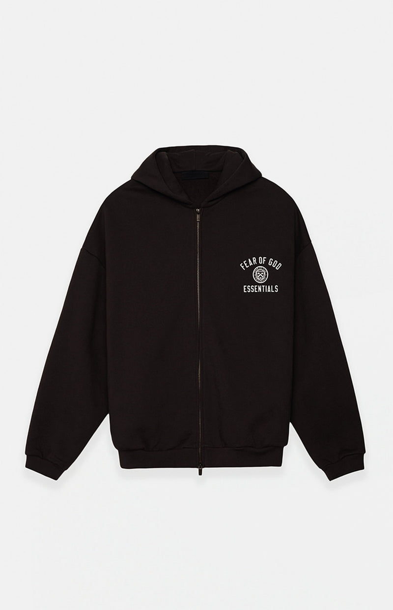 HEAVY FLEECE FULLZIP HOODIE BLACK