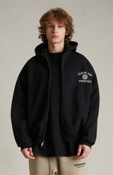 HEAVY FLEECE FULLZIP HOODIE BLACK