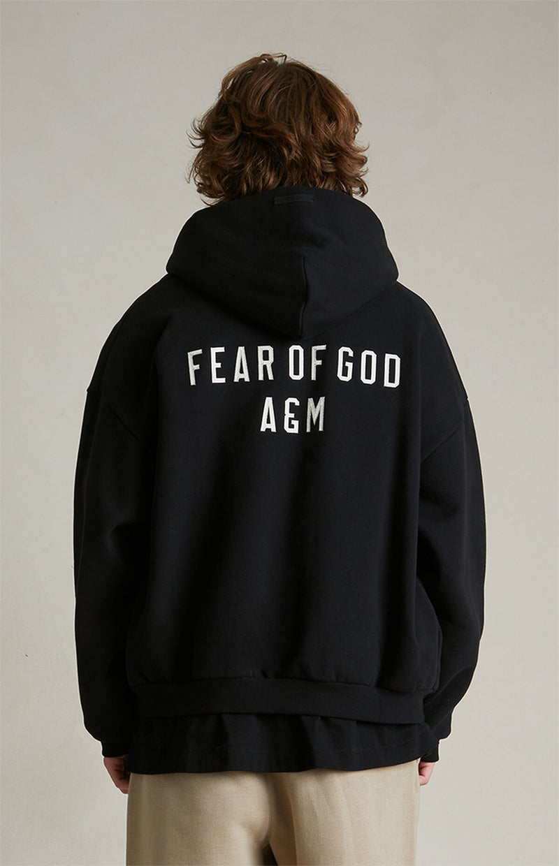 HEAVY FLEECE FULLZIP HOODIE BLACK