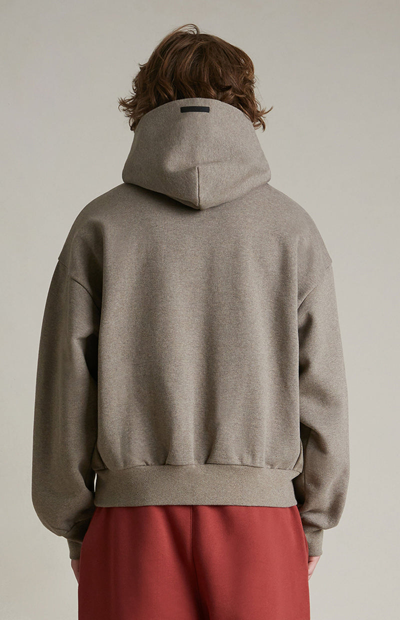 HEAVY FLEECE VINTAGE SHRUNKEN HOODIE - HEATHER GRAY