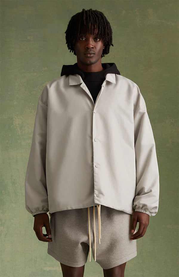 COACHES JACKET SILVER CLOUD