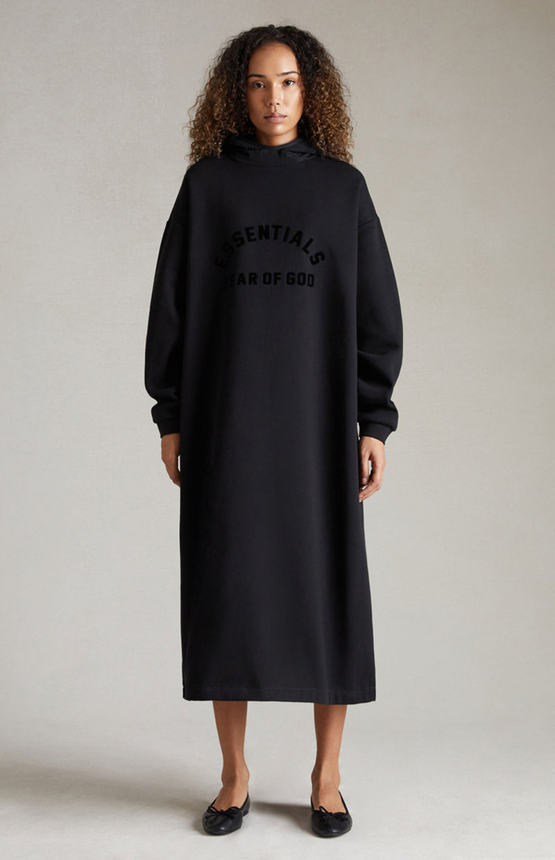 LS TEE DRESS Off Black