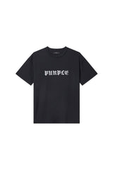 TAPED GOTHIC P TEE - BLACK
