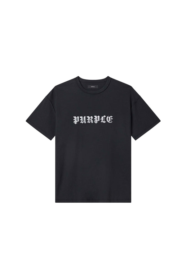 TAPED GOTHIC P TEE - BLACK