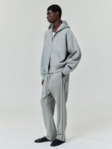 CLASSIC FIT FLEECE ZIP - CONCRETE HEATHER