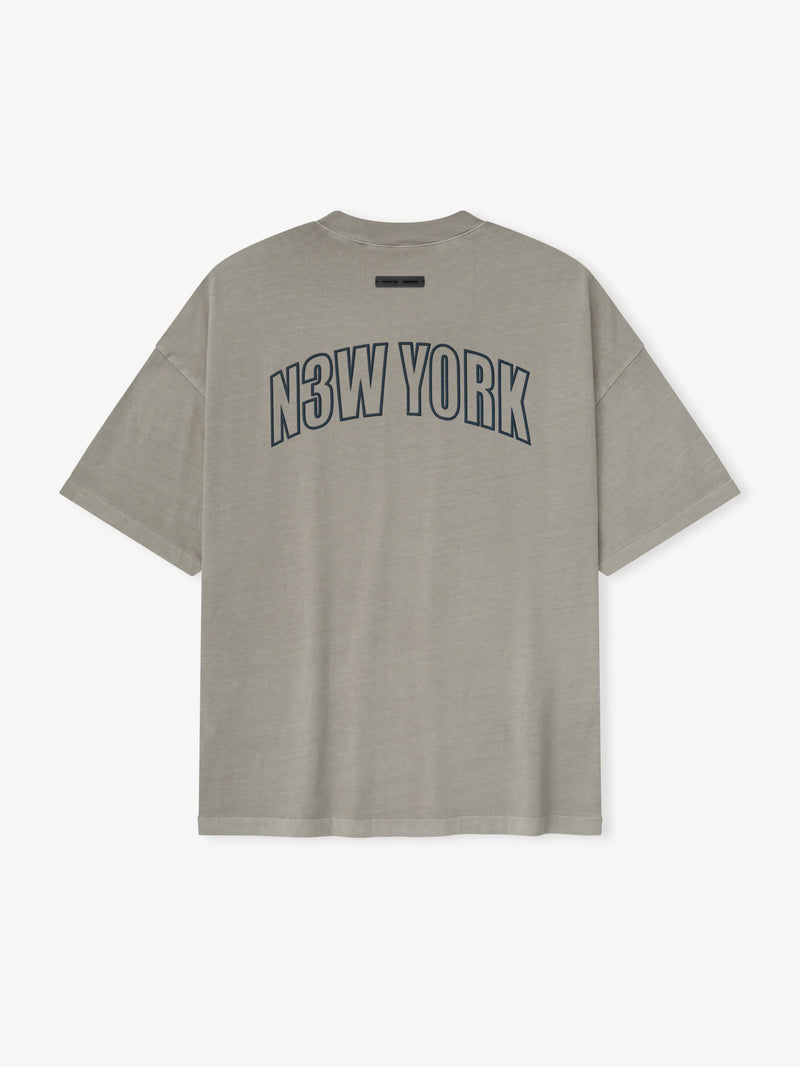 NEW YORK 90'S TEE - SMOKE GREY