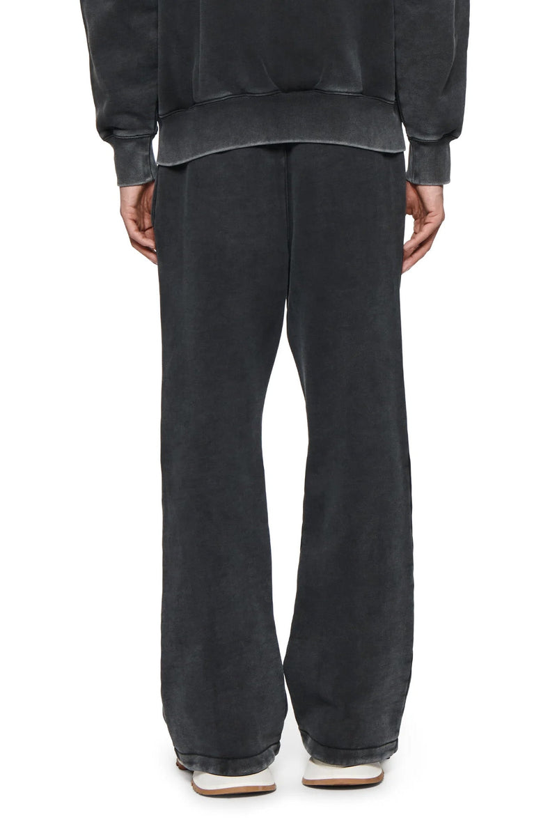 BASIC FLARED SWEATPANT - BLACK