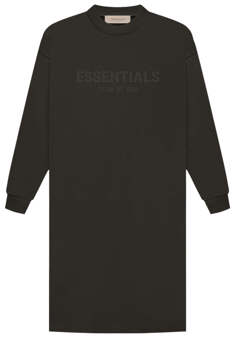 LS TEE DRESS Off Black