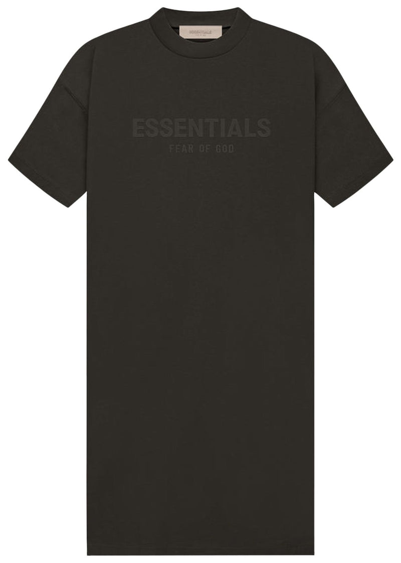 WOMEN-TEE DRESS-OFF BLACK