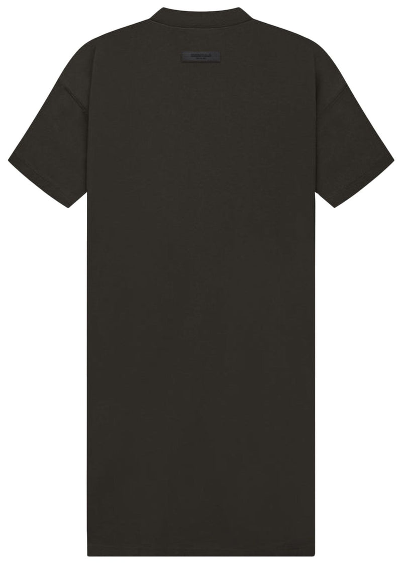 WOMEN-TEE DRESS-OFF BLACK