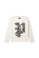 WAFFLE LONG SLEEVE - OFF WHITE
