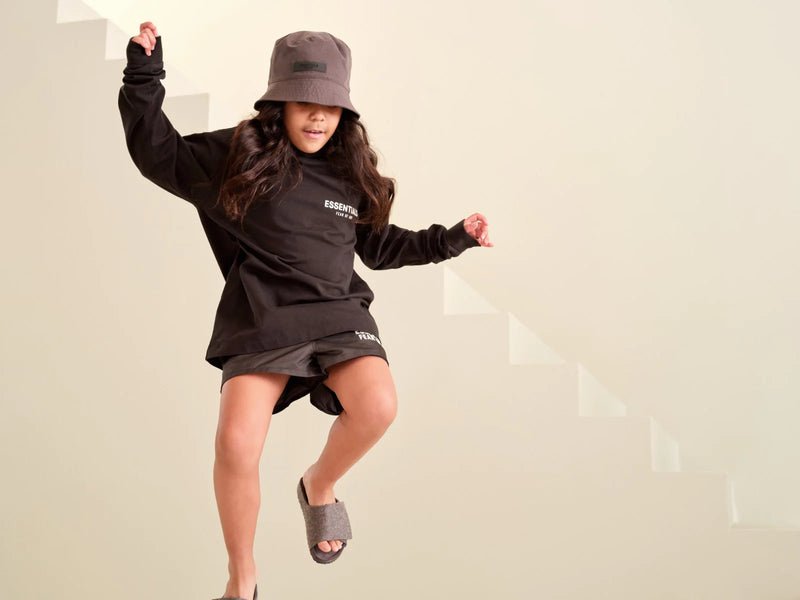 KIDS RUNNING SHORT - TAUPE