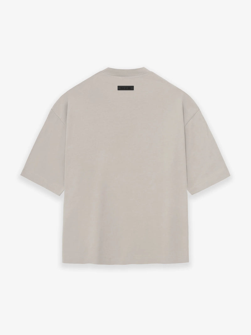 JERSEY CREWNECK TEE SILVER CLOUD