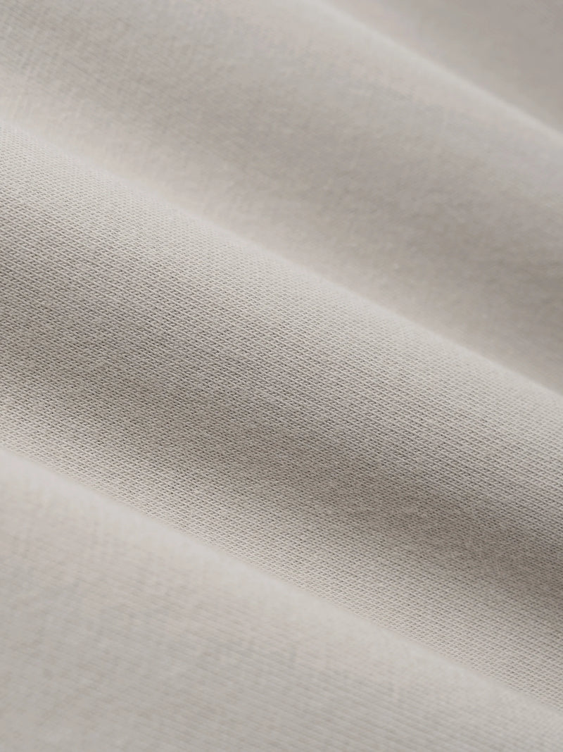 JERSEY CREWNECK TEE SILVER CLOUD