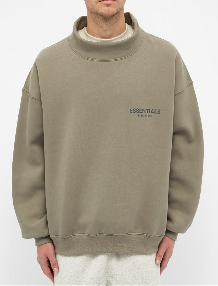 ESSENTIALS PULLOVER MOCKNECK