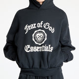 HEAVY FLEECE VINTAGE SHRUNKEN HOODIE - BLACK