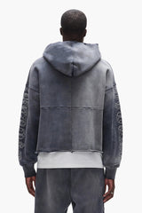 GOTHIC OUTLINE HOODIE - BLACK