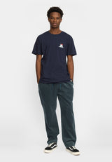 PRINTED T-SHIRT - NAVY