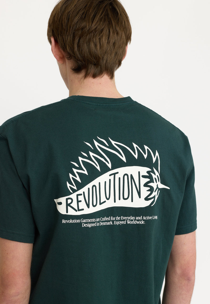 APPLICATION T-SHIRT S DARK GREEN