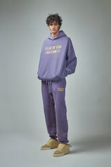 HEAVY FLEECE HOODIE - LAVENDER