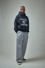 HEAVY FLEECE VINTAGE SHRUNKEN HOODIE - BLACK