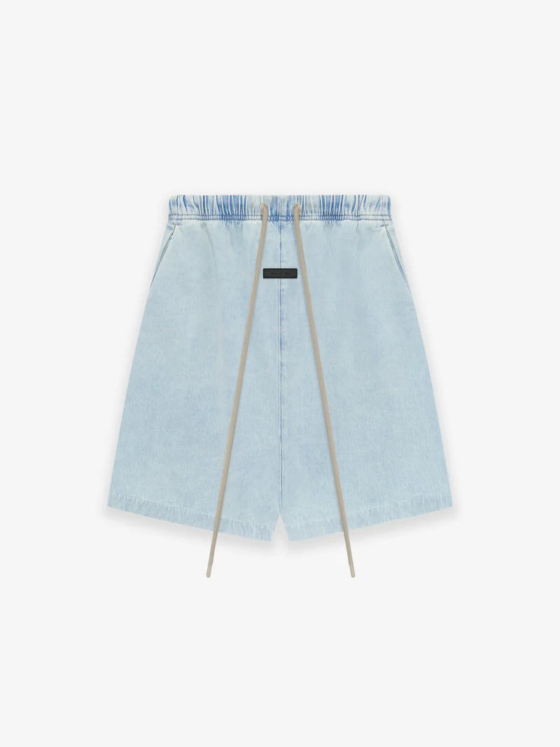 MEN-RELAXED SHORTS-LIGHT WASH DENIM