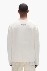 WAFFLE LONG SLEEVE - OFF WHITE