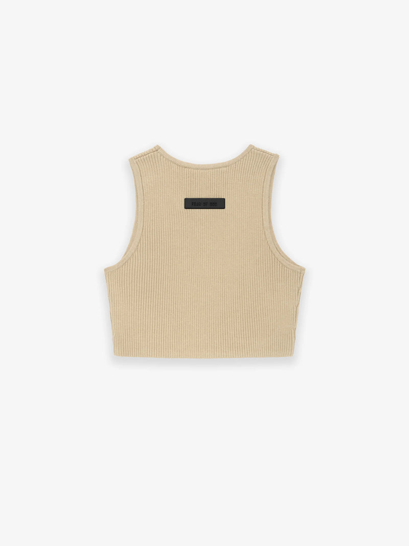 ESSENTIALS SPORT TANK GOLD HEATHER