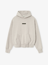 CLASSIC FIT FLEECE HOODIE - HEATHER STONE