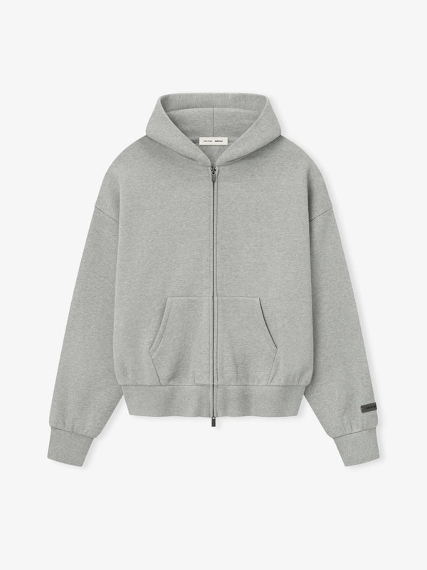 CLASSIC FIT FLEECE ZIP - CONCRETE HEATHER